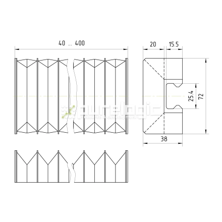 Гофрозащита DCV-H25-400 фото