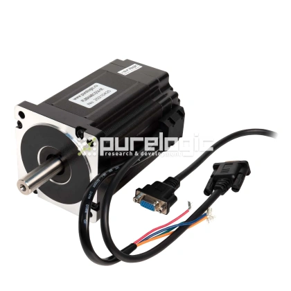 Двигатель шаговый с энкодером PL86H4401-D14-1K фото