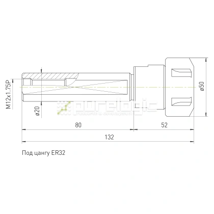 Цанговый патрон SL20-ER32-80L фото