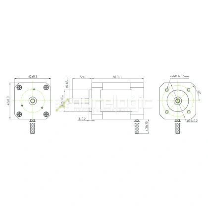 Бесколлекторный двигатель FL42BLS02 фото