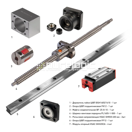 Набор механики PL1605B-380P2 фото