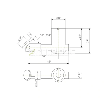 Пазовый соединитель 45MSX-B фото