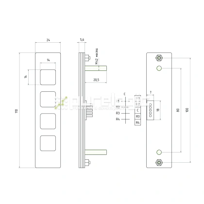 Промышленная клавиатура CT-KPS10-4TMM 2 621 Промышленная клавиатура CT-KPS10-4TMM фото