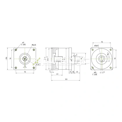 Редуктор планетарный 86PX24K-16K фото